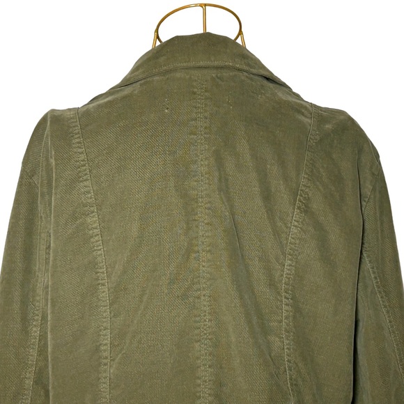 Free People Twofer Orly Cord Heritage Jacket with Pockets in Greyed Olive, XL - Picture 12 of 16